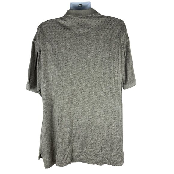 Izod Mens Large Double Mercerized Polo Shirt Gray 100% Cotton Made In India - Picture 2 of 5